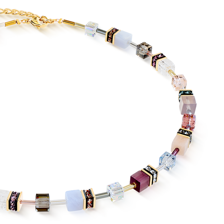 COEUR DE LION GeoCUBE® Iconic Precious Necklace Golden Blush