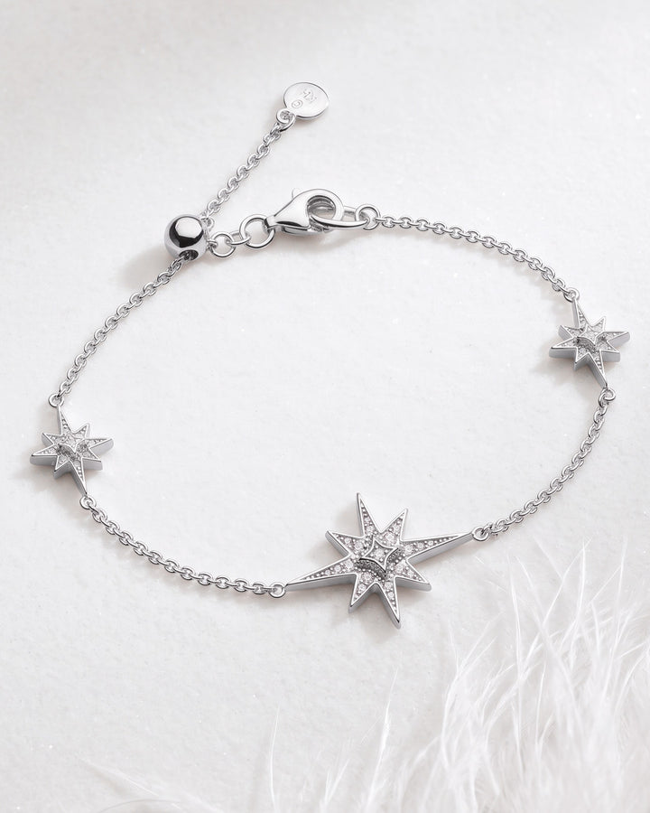 Kit Heath Silver Céleste North Star Slider Bracelet