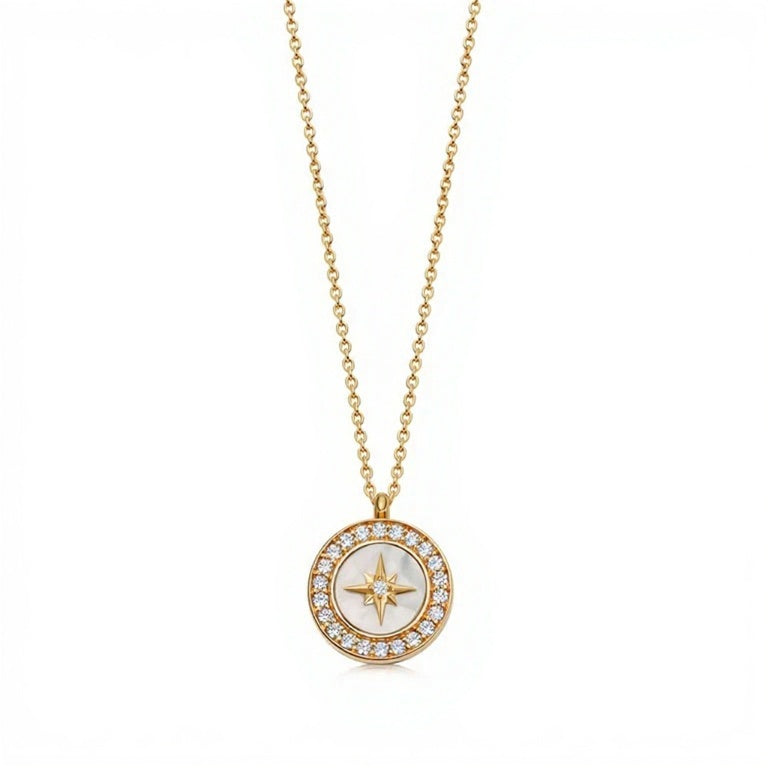 Astley Clarke Gold Vermeil Polaris Malachite Locket Necklace