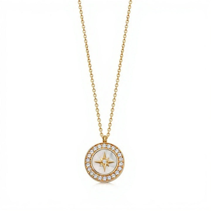 Astley Clarke Gold Vermeil Polaris Malachite Locket Necklace