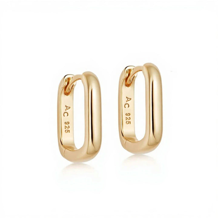Astley Clarke Gold Vermeil Celestial Small Oblong Huggie Earrings