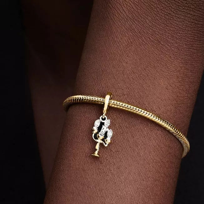 Pandora Disney Beauty and the Beast Lumiere Charm