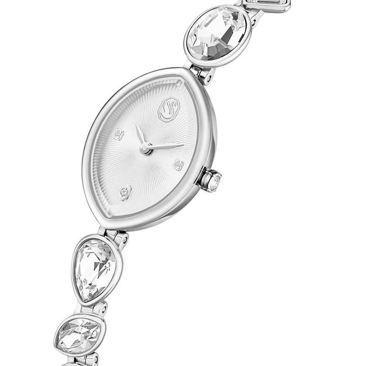 Swarovski Silver Gema Crystal Bracelet Watch