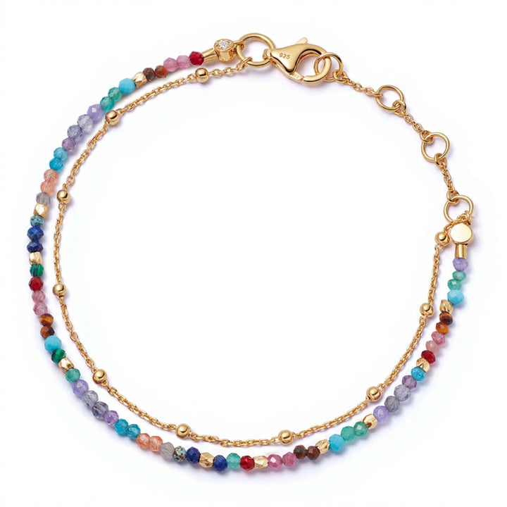 Astley Clarke Gold Vermeil Biography Bracelet - Select Your Gemstone Stack