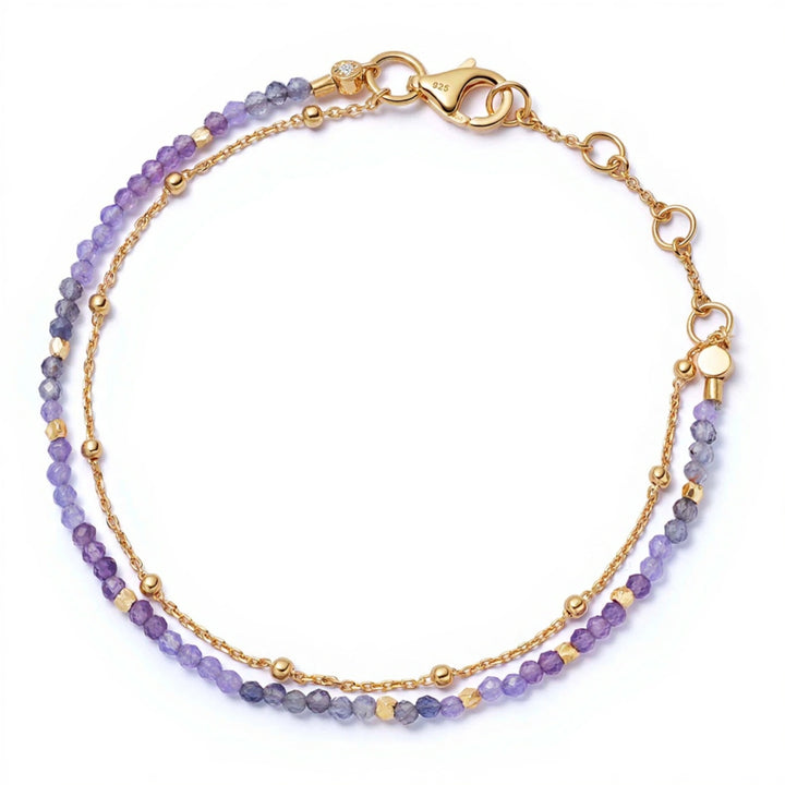 Astley Clarke Gold Vermeil Biography Bracelet - Select Your Gemstone Stack