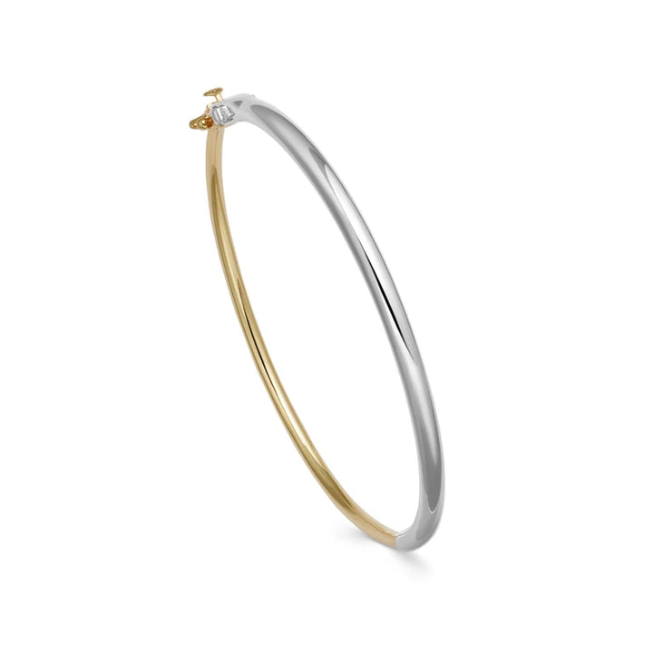 Astley Clarke Silver and Gold Mixed Metal Aurora Bangle