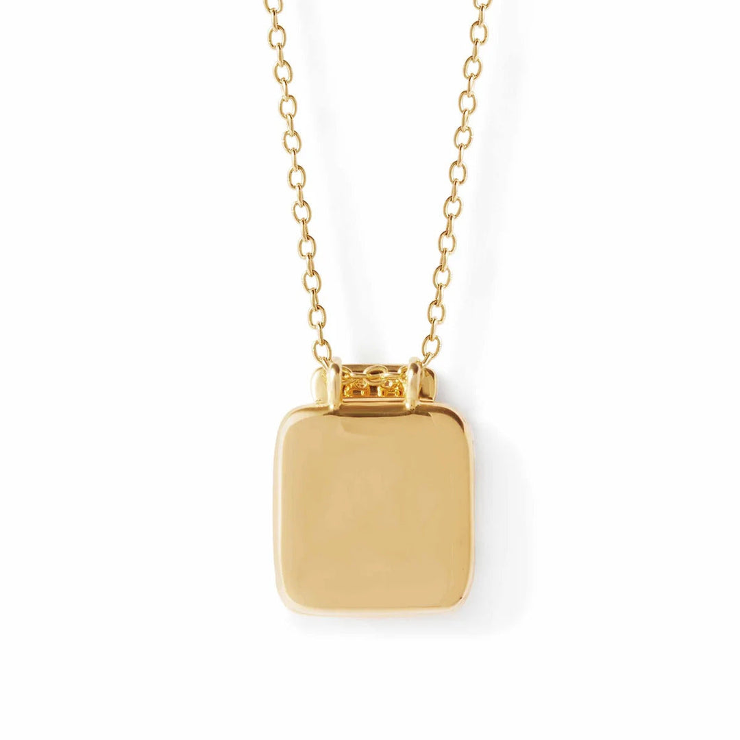 Astley Clarke Gold Aurora Ridge Locket Necklace