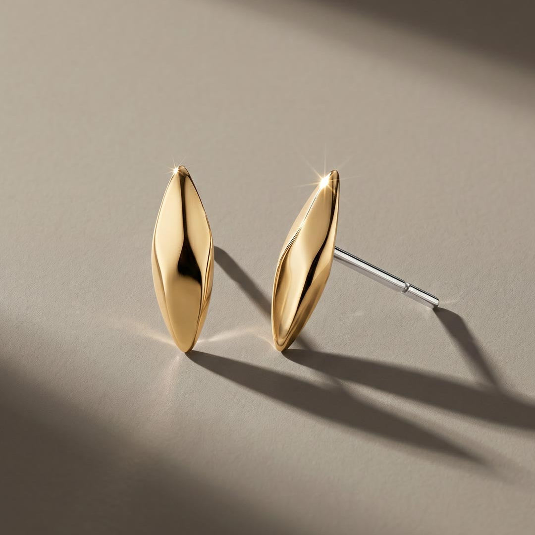 Kit Heath Glint Golden Two-Tone Stud Earrings