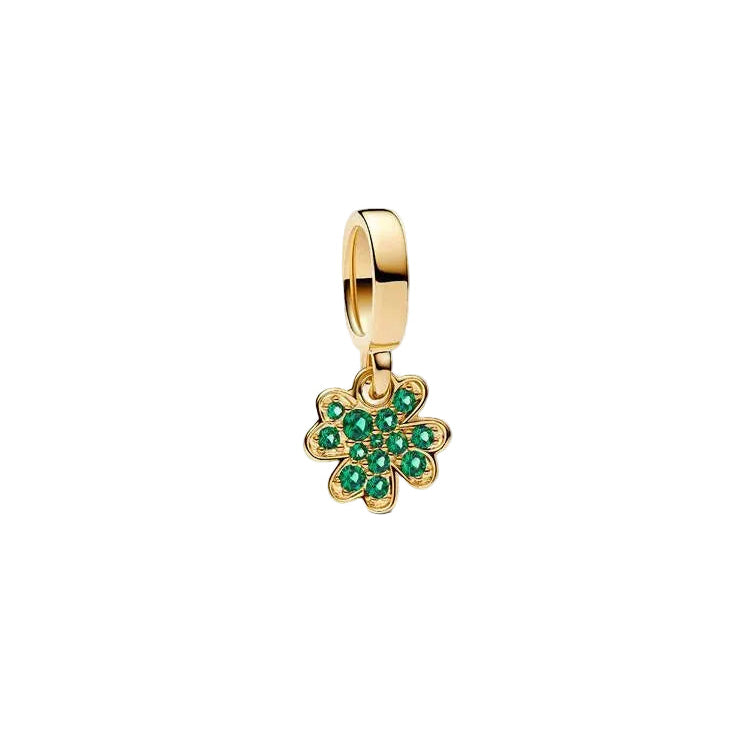Pandora Gold Four-leaf Clover Dangle Charm