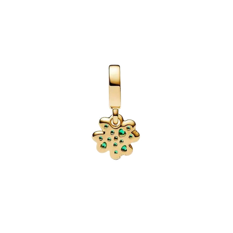 Pandora Gold Four-leaf Clover Dangle Charm