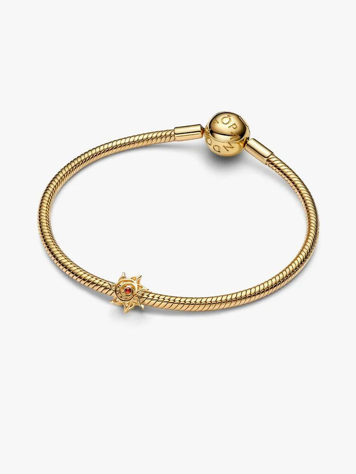 Pandora Gold Sun Openwork Charm