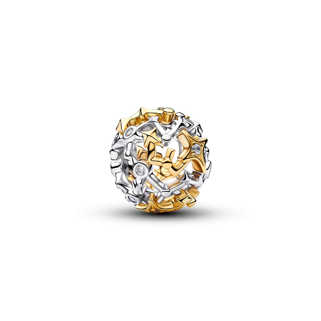 Pandora Silver and Gold Constellation Openwork Charm