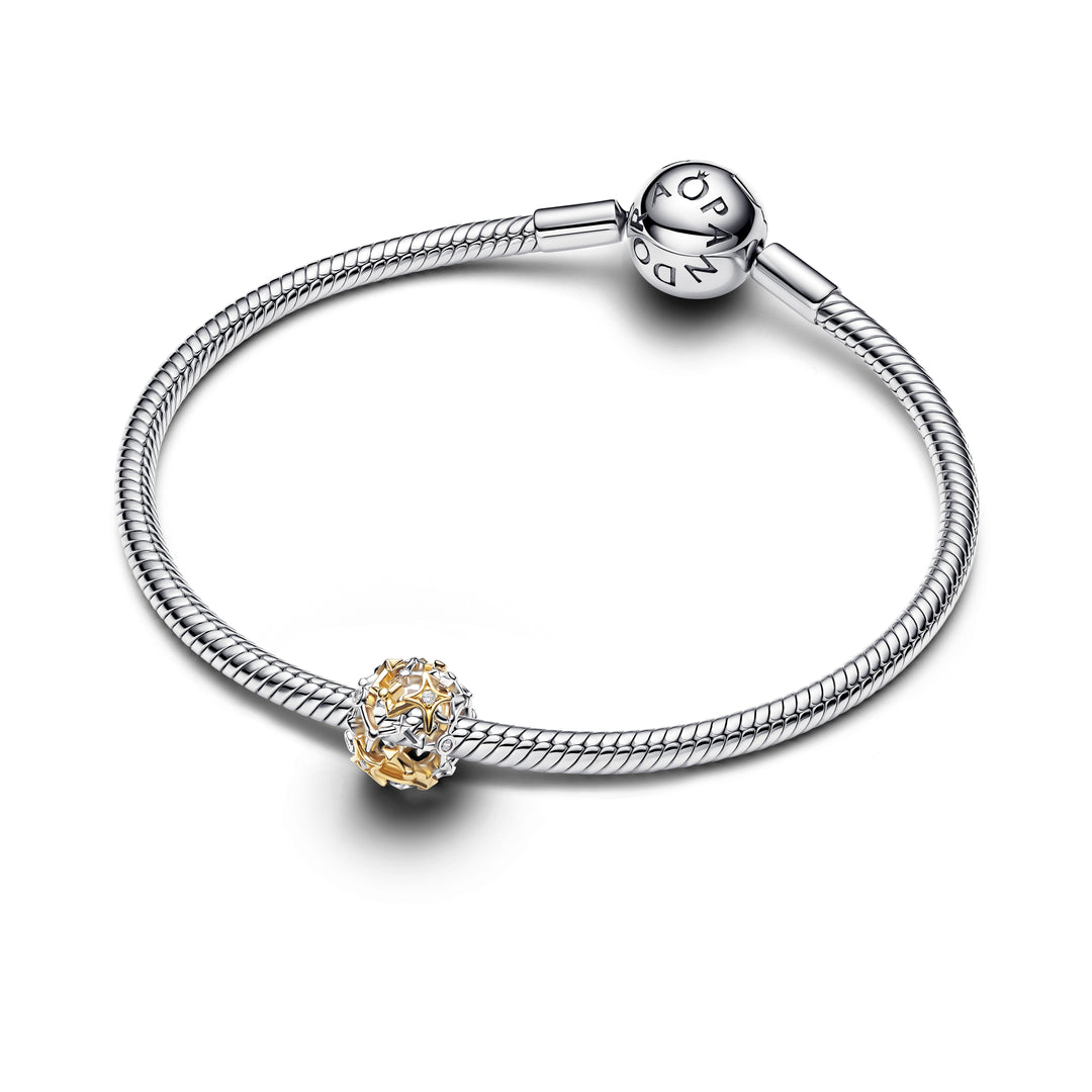 Pandora Silver and Gold Constellation Openwork Charm