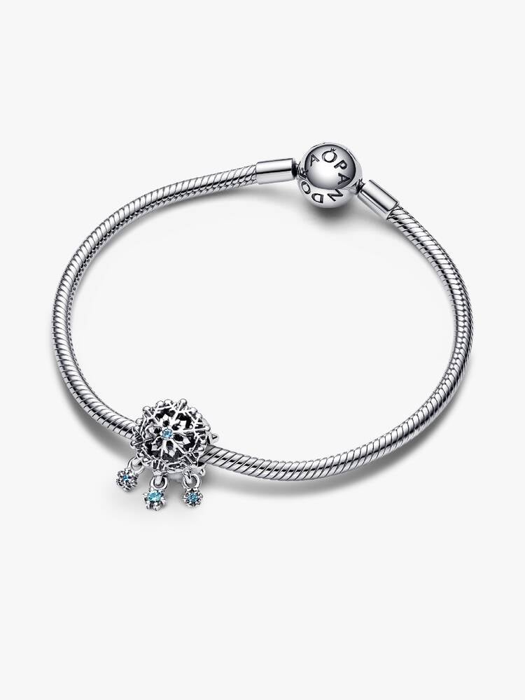 Pandora Silver Icy Snowflake Drop Charm