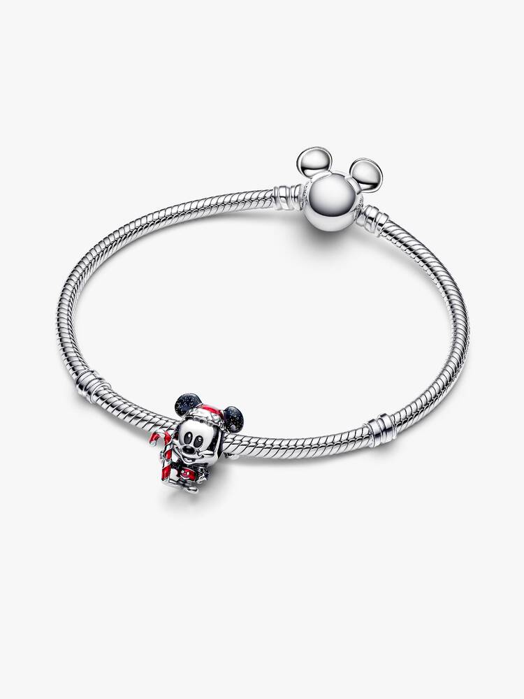 Pandora Silver Disney Mickey Mouse Holiday Charm