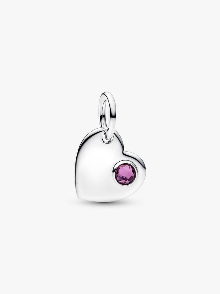 Pandora Silver Engravable Heart Dangle Charm
