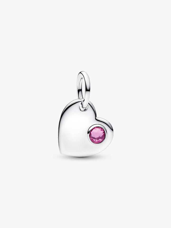 Pandora Silver Engravable Heart Dangle Charm