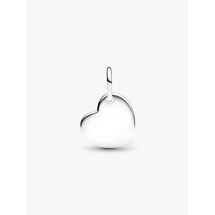 Pandora Sterling Silver April Heart Dangle Charm with Clear Stone Image 4