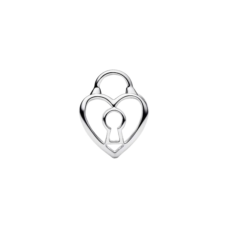 Pandora Silver Openwork Heart Padlock Charm