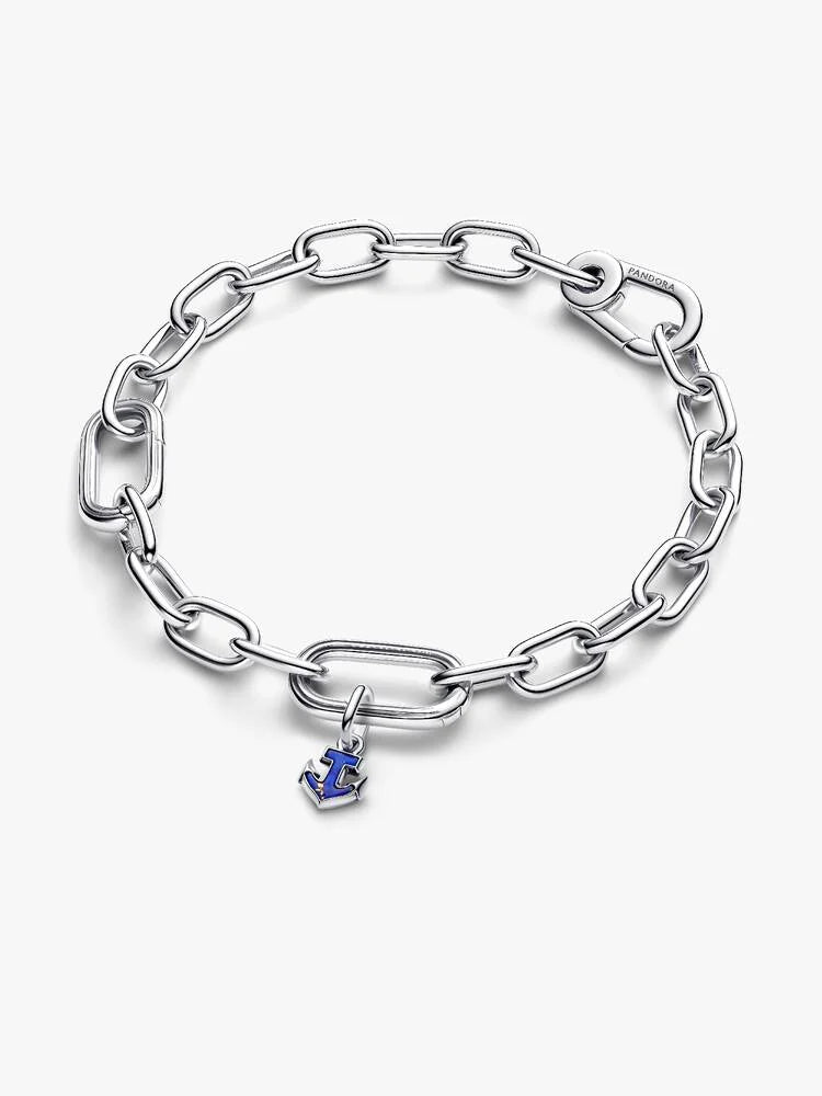 Pandora Silver Blue Anchor Mini Dangle Charm