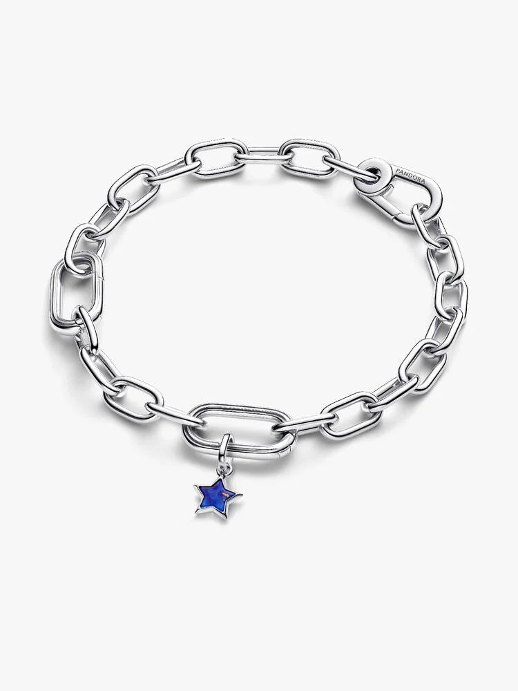 Pandora Silver Blue Star Mini Dangle Charm