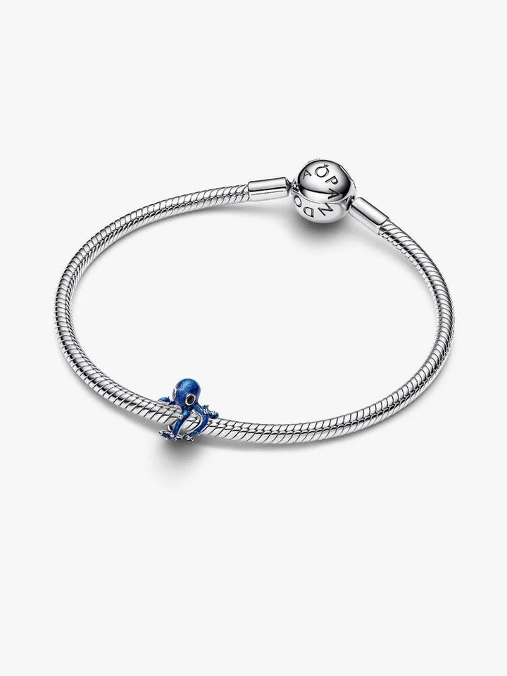 Pandora Silver Blue Octopus Charm