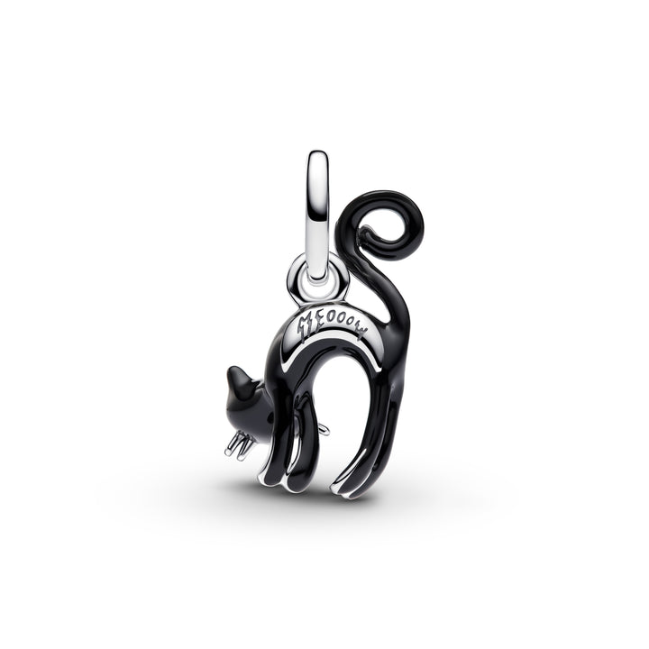 Pandora Silver Black Cat Dangle Charm