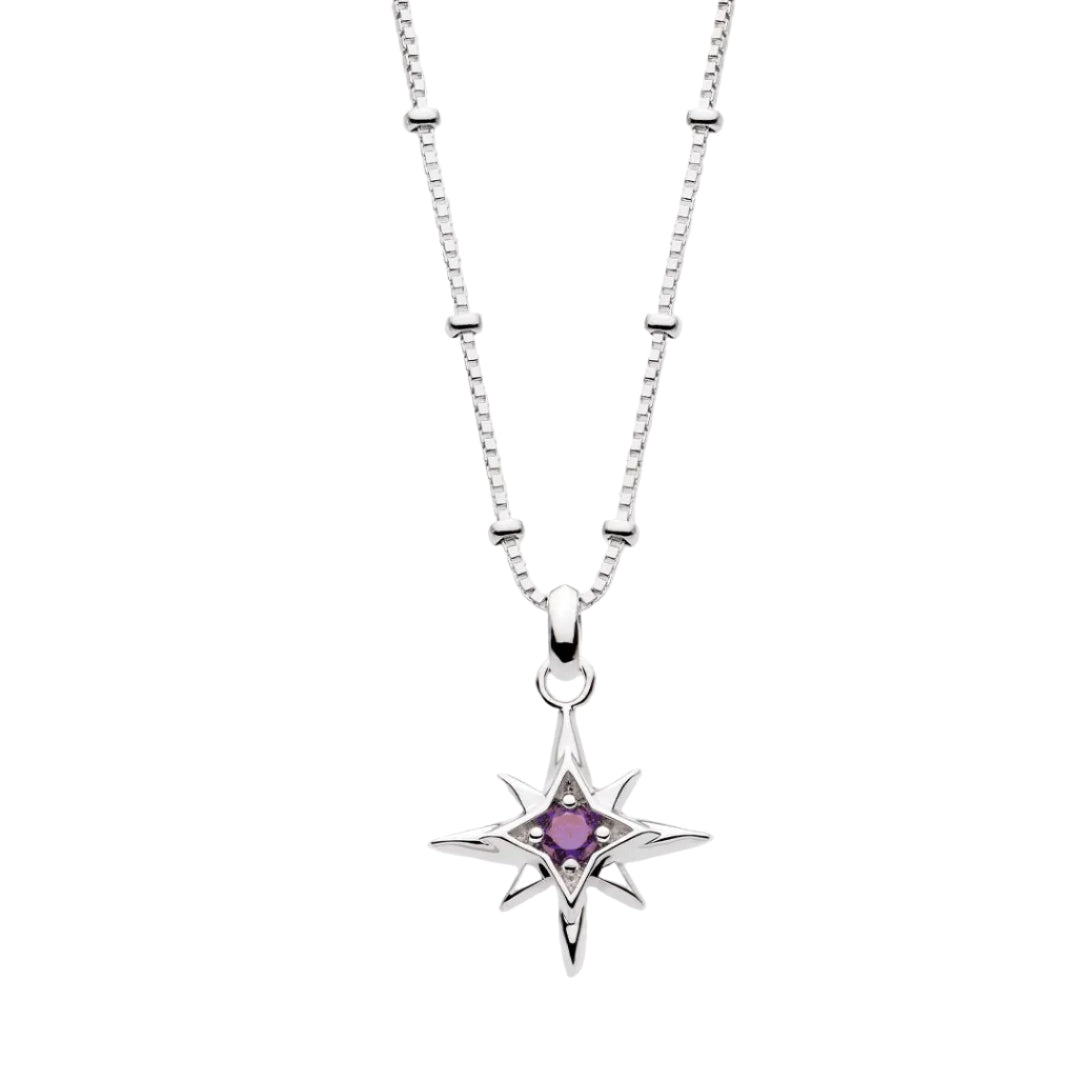 Kit Heath Silver Céleste Aurora Birthstone Necklace