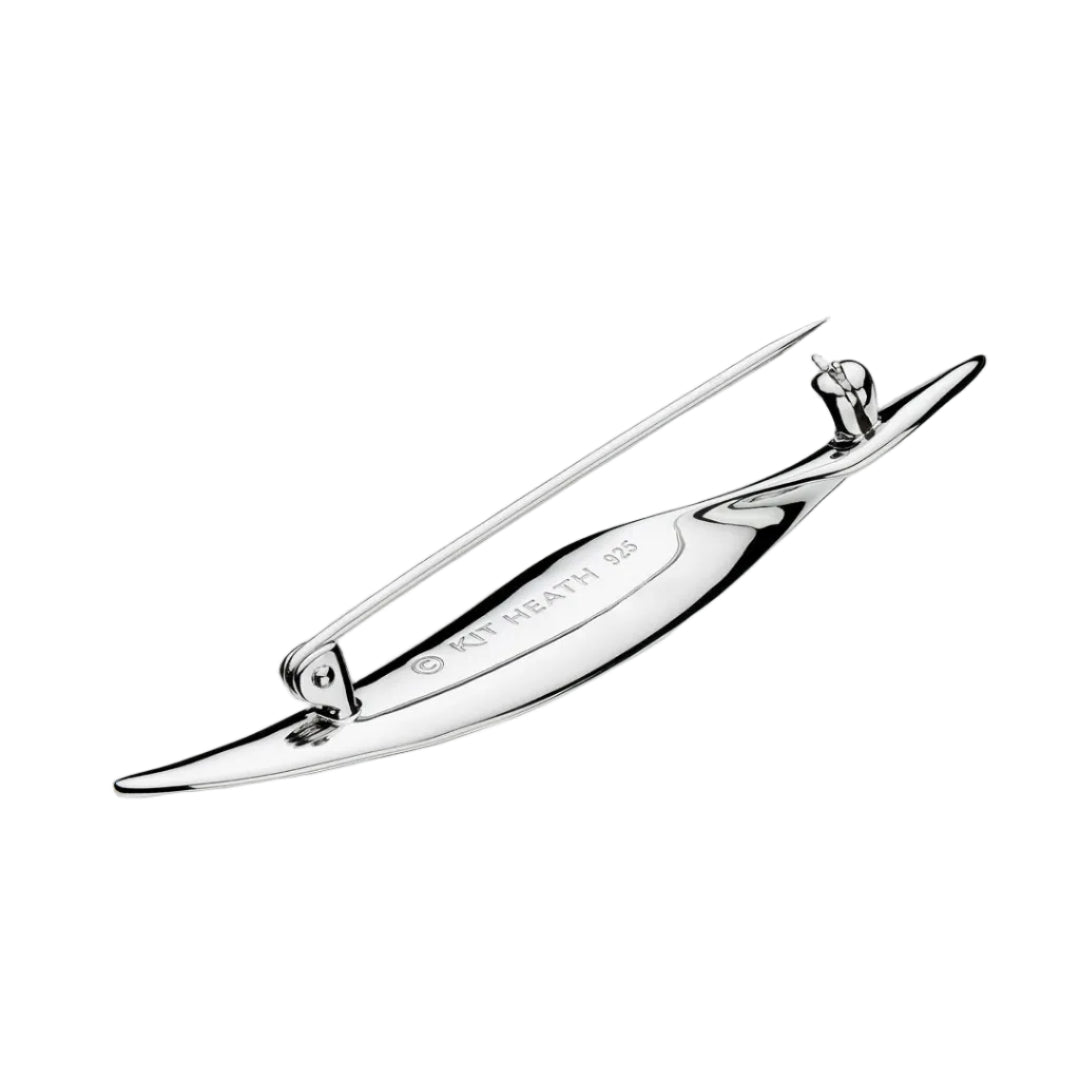 Kit Heath Silver Serenity Curve Brooch