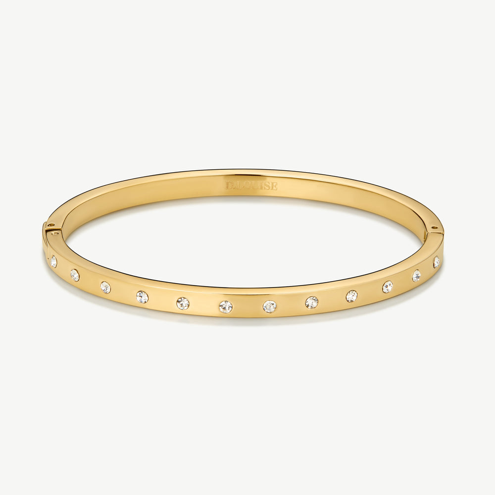 D.Louise Eternity Bangle Slim Gold - Mococo