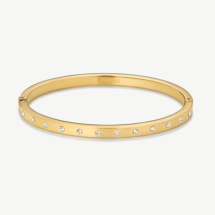 D.Louise Eternity Bangle Slim Gold - Mococo