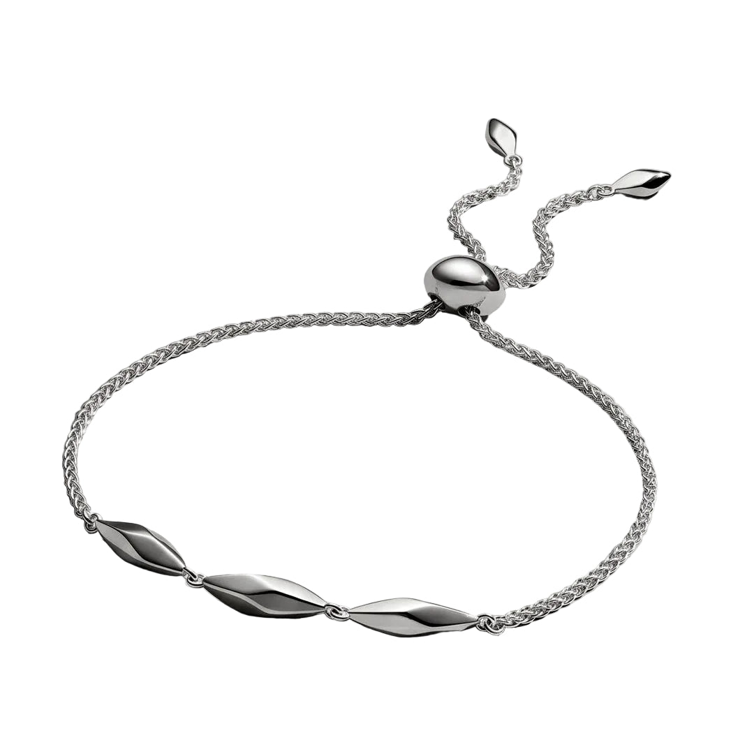 Kit Heath Glint Triplet Toggle Bracelet Sterling Silver