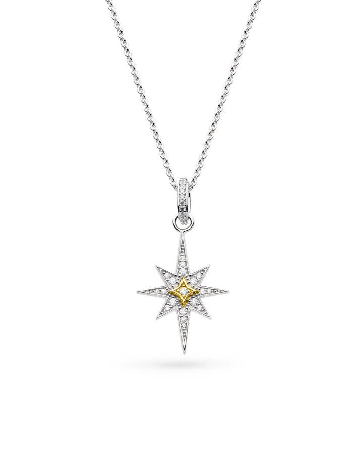 Kit Heath Mixed Metal Céleste North Star CZ Midi Necklace