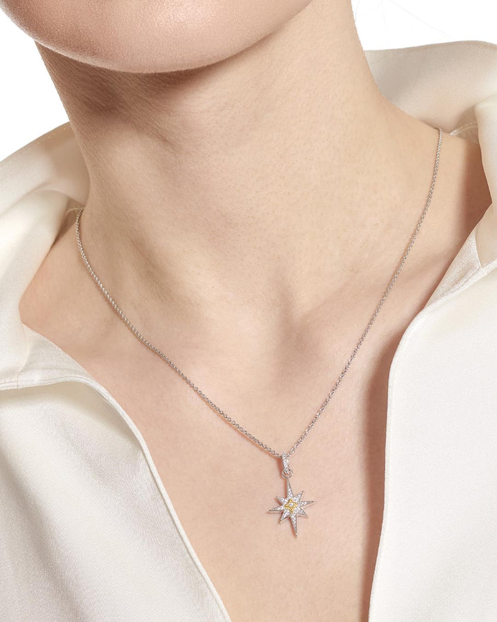 Kit Heath Mixed Metal Céleste North Star CZ Midi Necklace