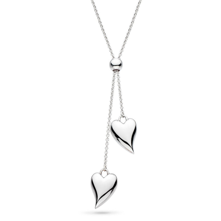 Kit Heath Silver Desire Heart Lariat Necklace