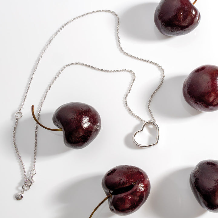 Kit Heath Silver Love Heart Necklace