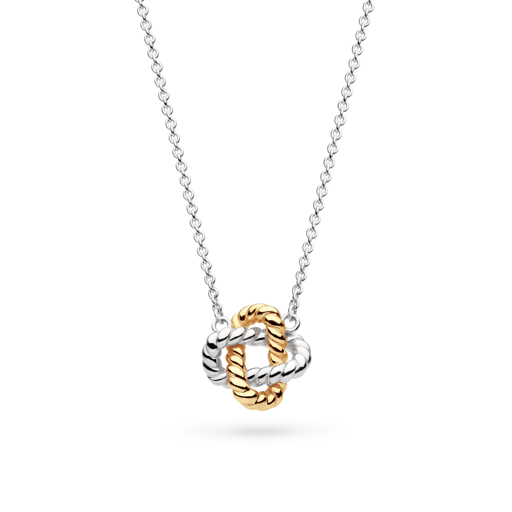 Kit Heath Silver Marina Rope Knot Golden Necklace Mococo