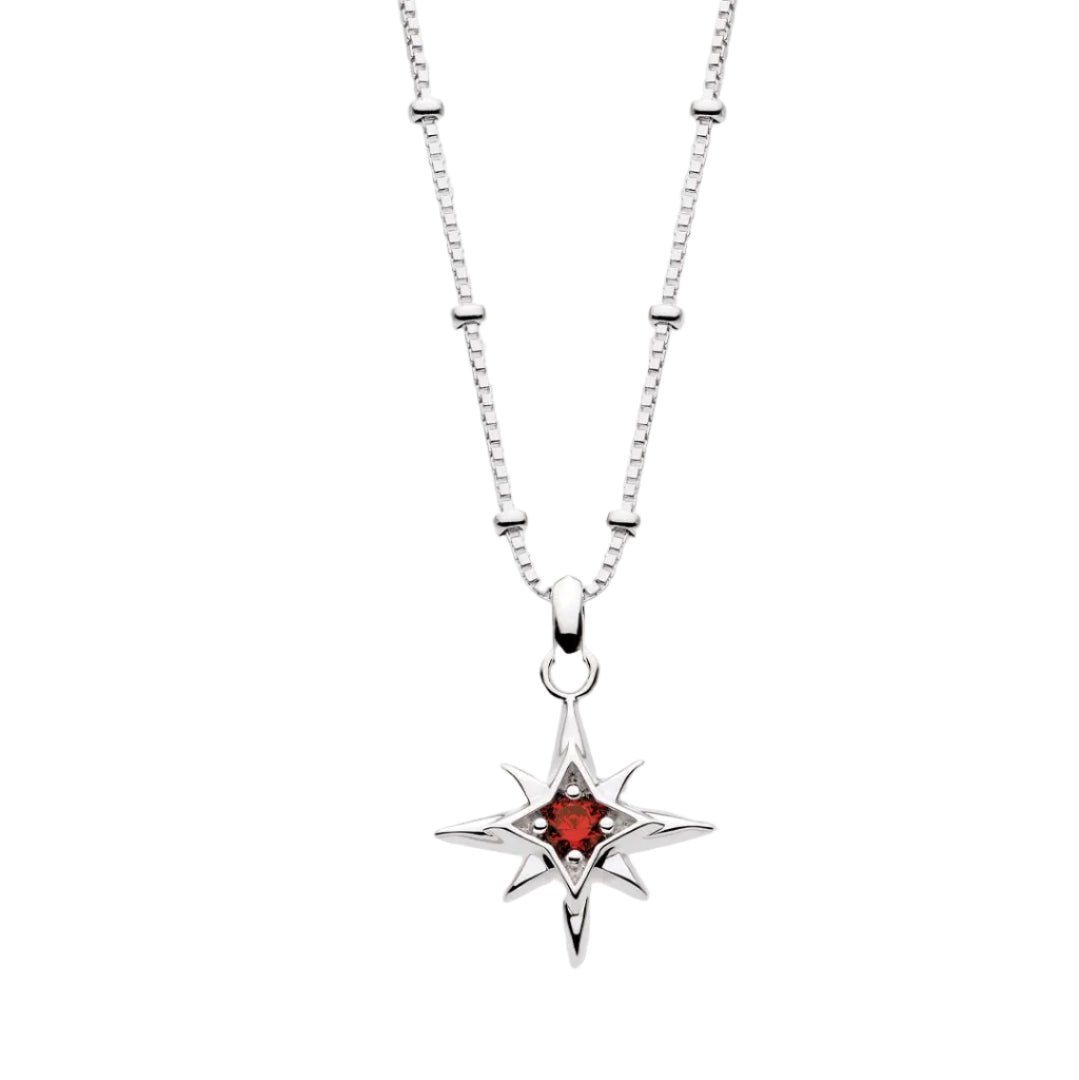 Kit Heath Silver Céleste Aurora Birthstone Necklace