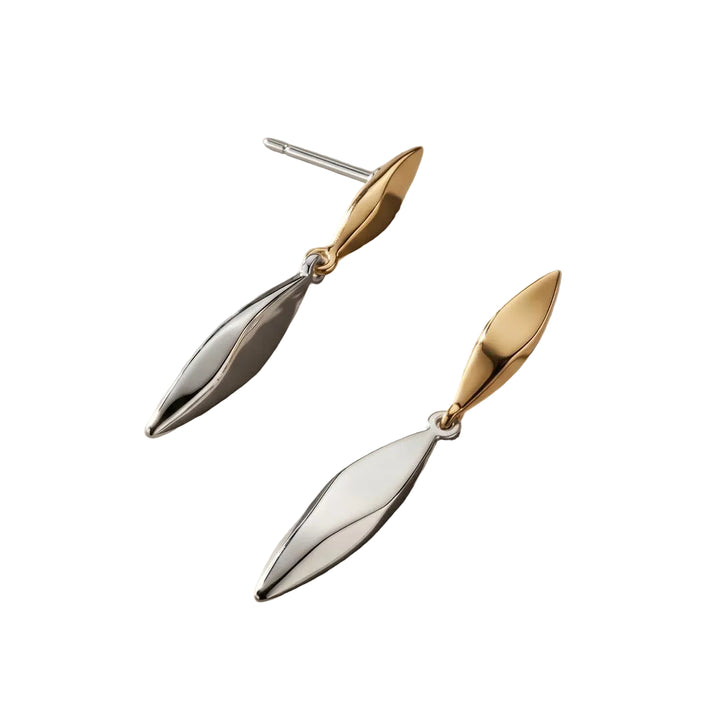 Kit Heath Glint Golden Two-Tone Drop Earrings