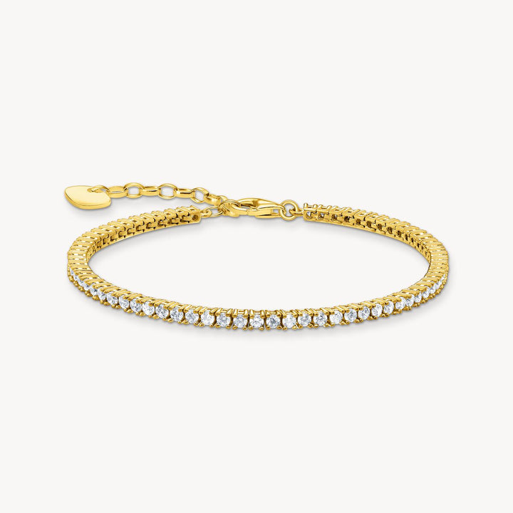 Thomas Sabo Yellow Gold Tennis Bracelet