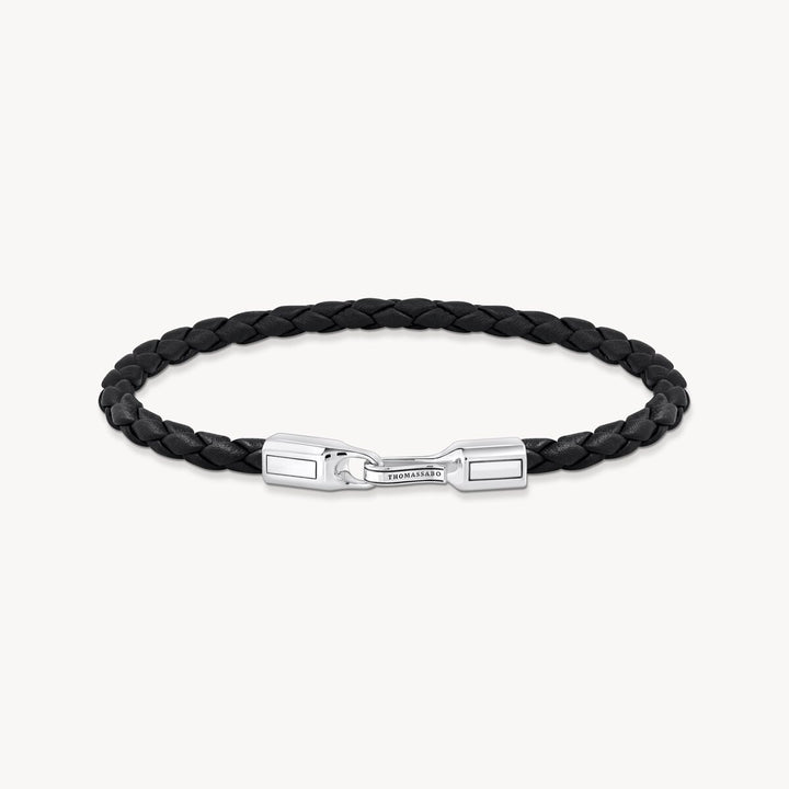 Thomas Sabo Black Leather Classic Bracelet