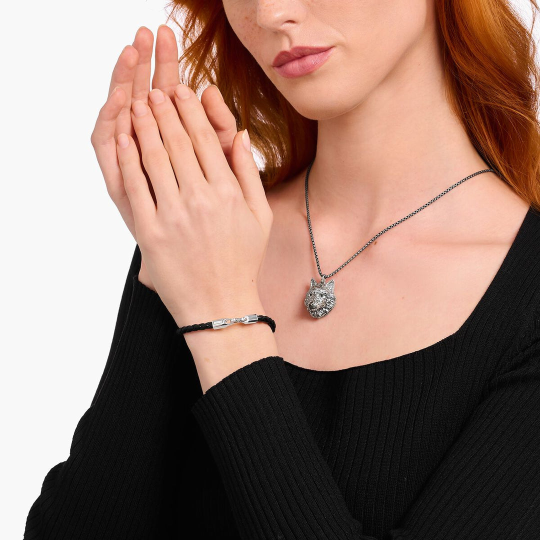 Thomas Sabo Black Leather Classic Bracelet