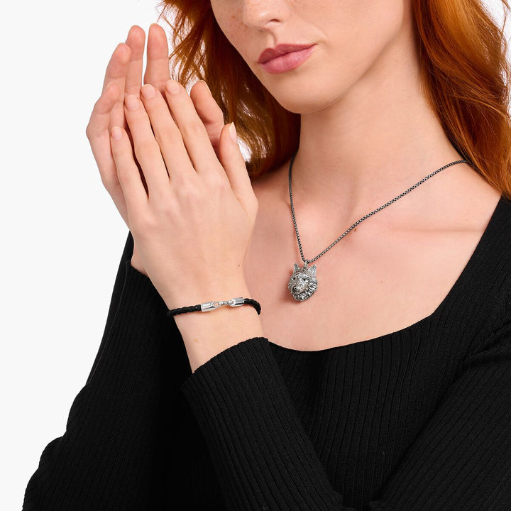 Thomas Sabo Black Leather Classic Bracelet