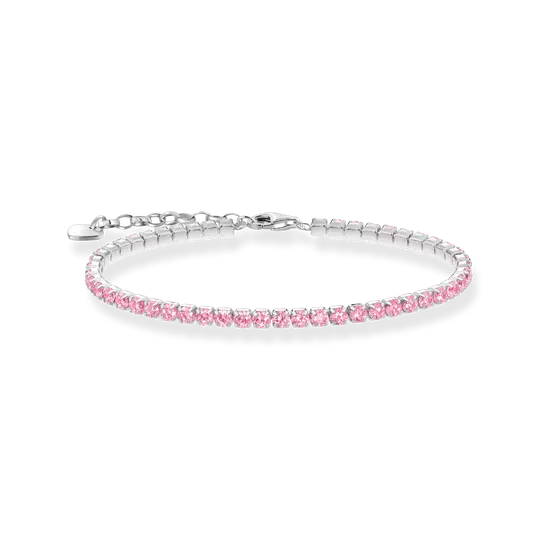 Thomas Sabo Silver Silver Tennis Bracelet with Pink Zirconia - MococoThomas SaboA2167-051-9-L19VBracelets