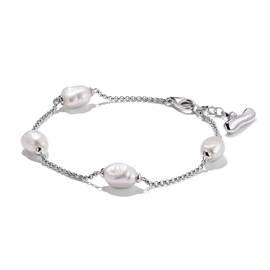 Thomas Sabo Silver Silver Bracelet with Freshwater Pearls Natural Beauty - MococoThomas SaboA2189-082-14-L19VBracelets