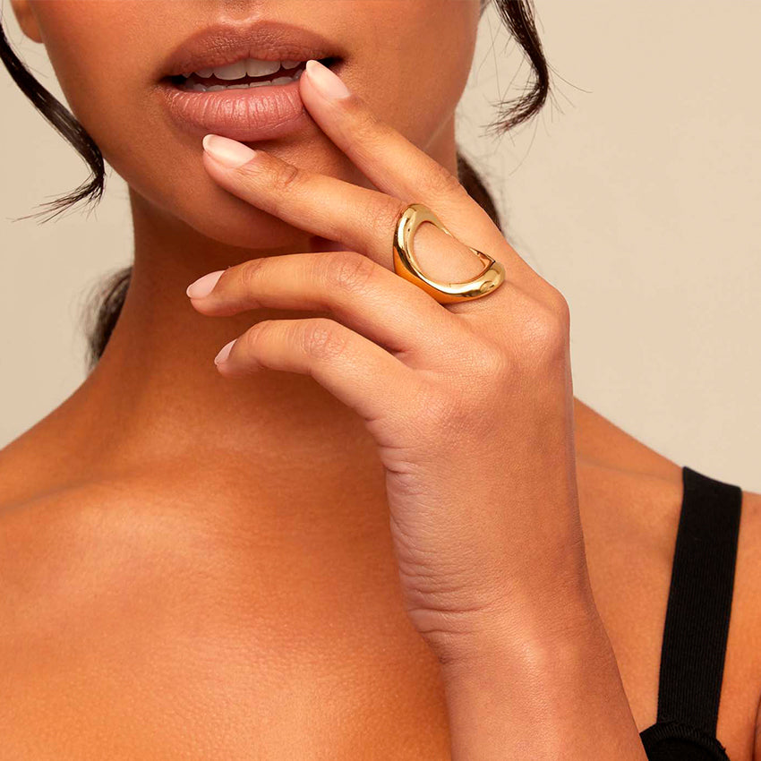 UNOde50 Gold The One Grateful Ring