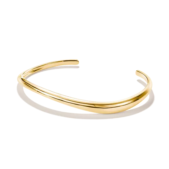 Thomas Sabo Gold Bangle with Wave Design - MococoThomas SaboAR122-M01-39-L17Bracelets