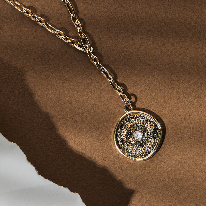 ChloBo Gold My Soul Is Strong Necklace