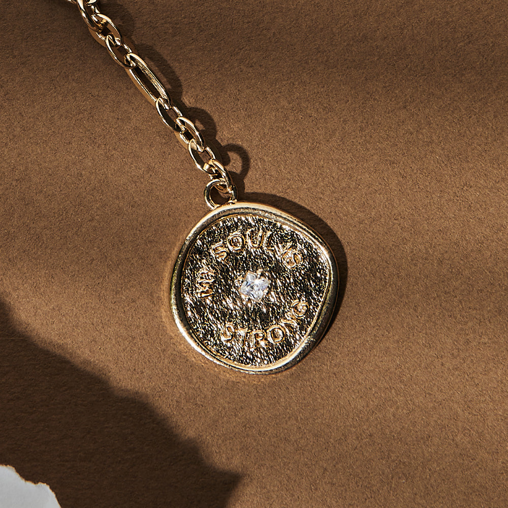 ChloBo Gold My Soul Is Strong Necklace