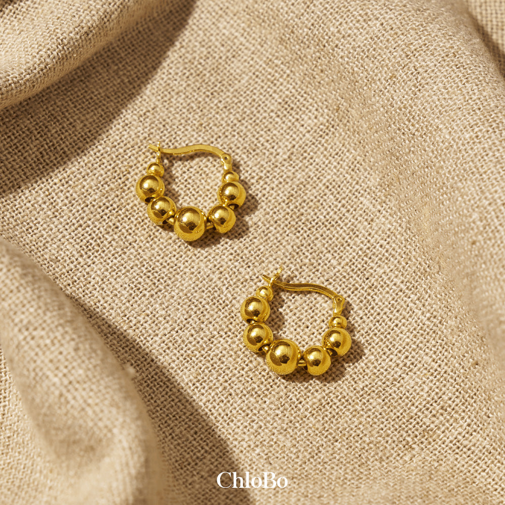 Chlobo Gold Inner Aura Hoop Earrings